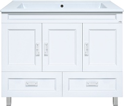 Misty Тумба с раковиной Дива 105 белая – фотография-1